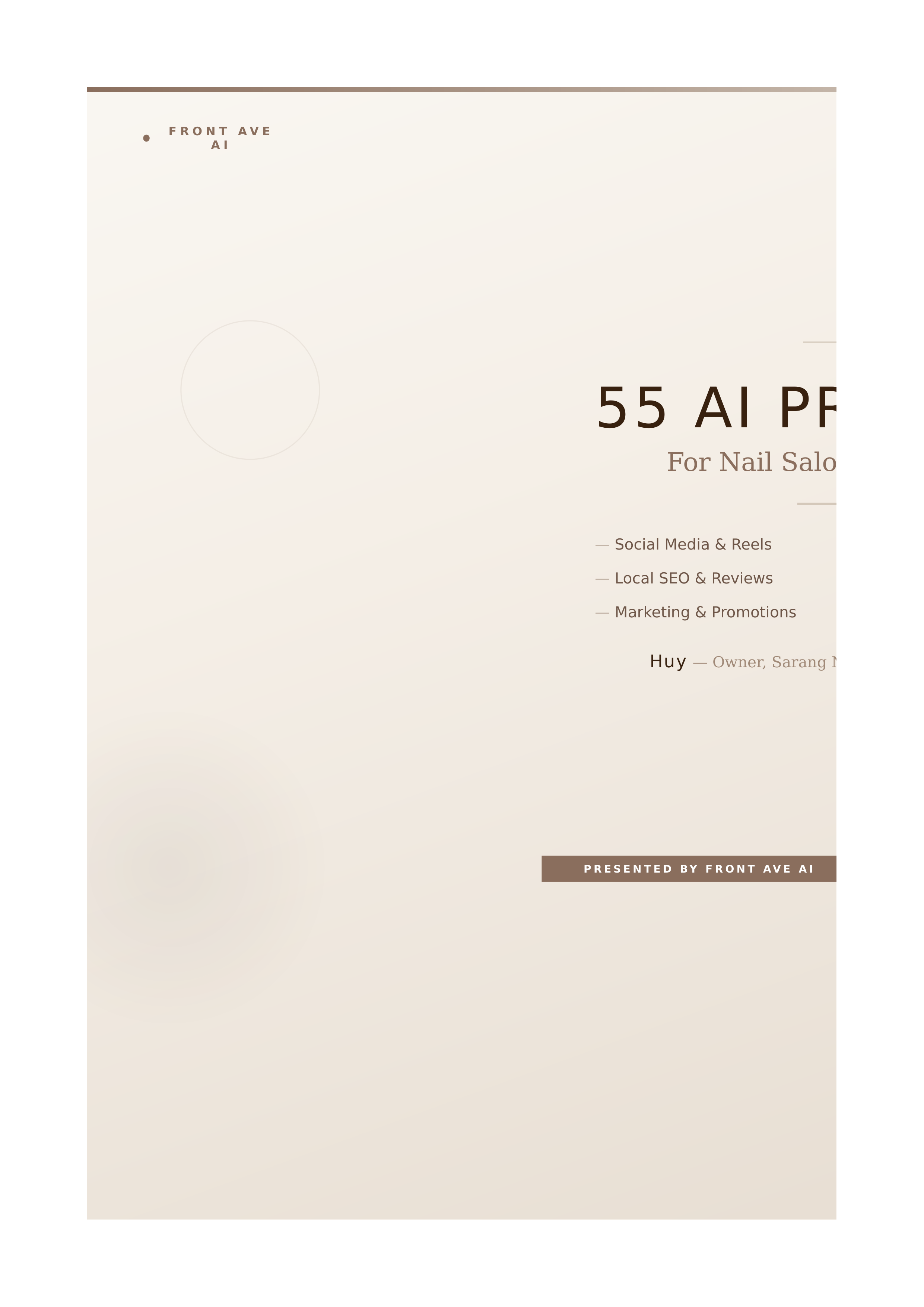 Cover of the 55 AI Prompts for Nail Salon Marketing pack